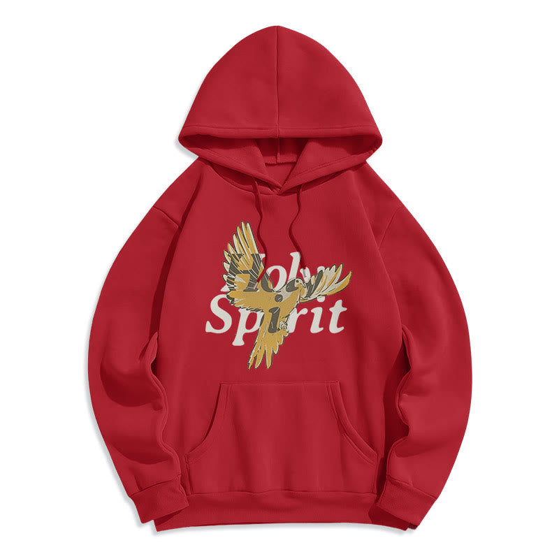 Christiandiscipleshop Classic Style Holy Spirit Flying Dove Fleece Lined Polyester Hoodie