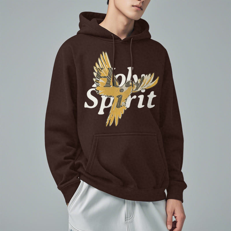Christiandiscipleshop Classic Style Holy Spirit Flying Dove Fleece Lined Polyester Hoodie