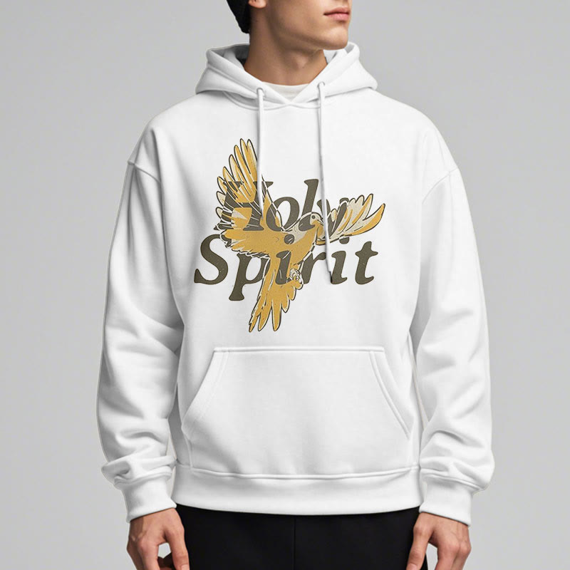 Christiandiscipleshop Classic Style Holy Spirit Flying Dove Fleece Lined Polyester Hoodie
