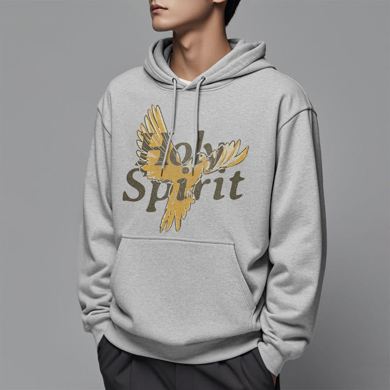 Christiandiscipleshop Classic Style Holy Spirit Flying Dove Fleece Lined Polyester Hoodie