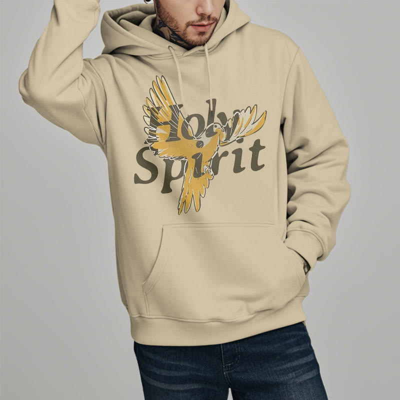 Christiandiscipleshop Classic Style Holy Spirit Flying Dove Fleece Lined Polyester Hoodie