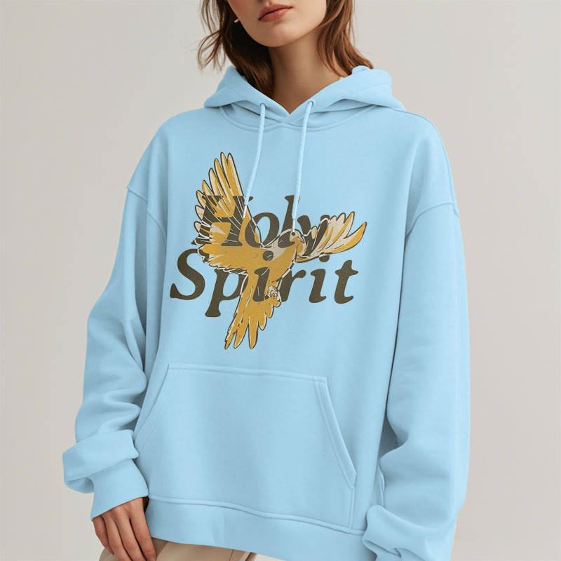 Christiandiscipleshop Classic Style Holy Spirit Flying Dove Fleece Lined Polyester Hoodie