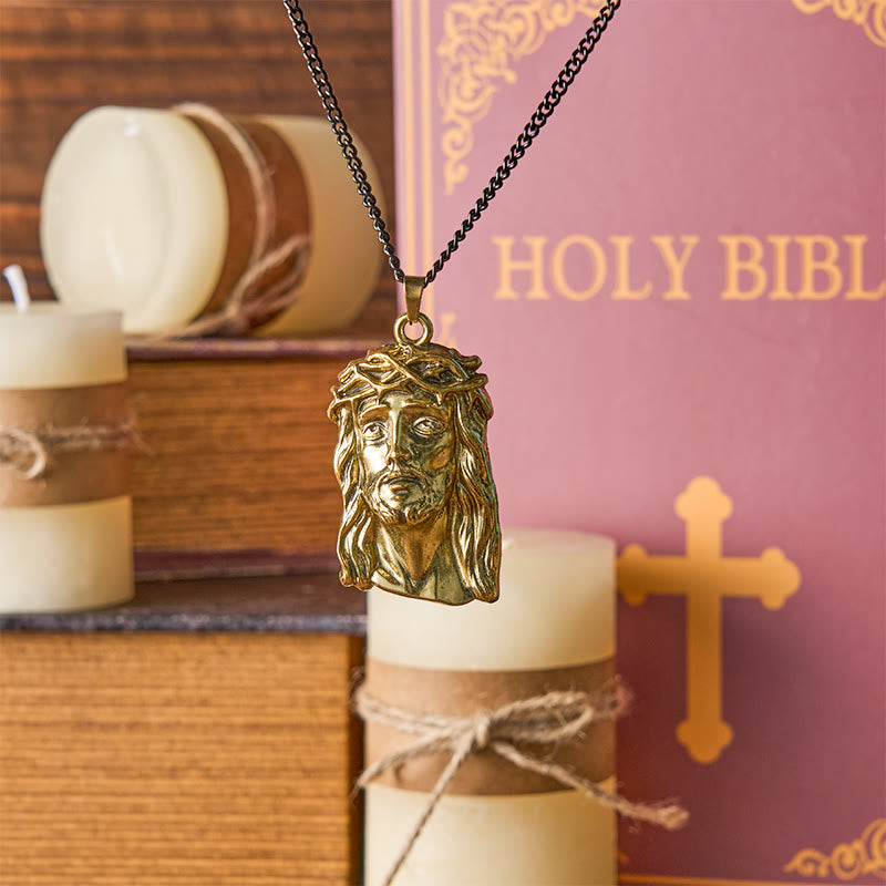 Christiandiscipleshop Realistic Style Crown of Thorns Jesus Blessed Faith Pendant Necklace