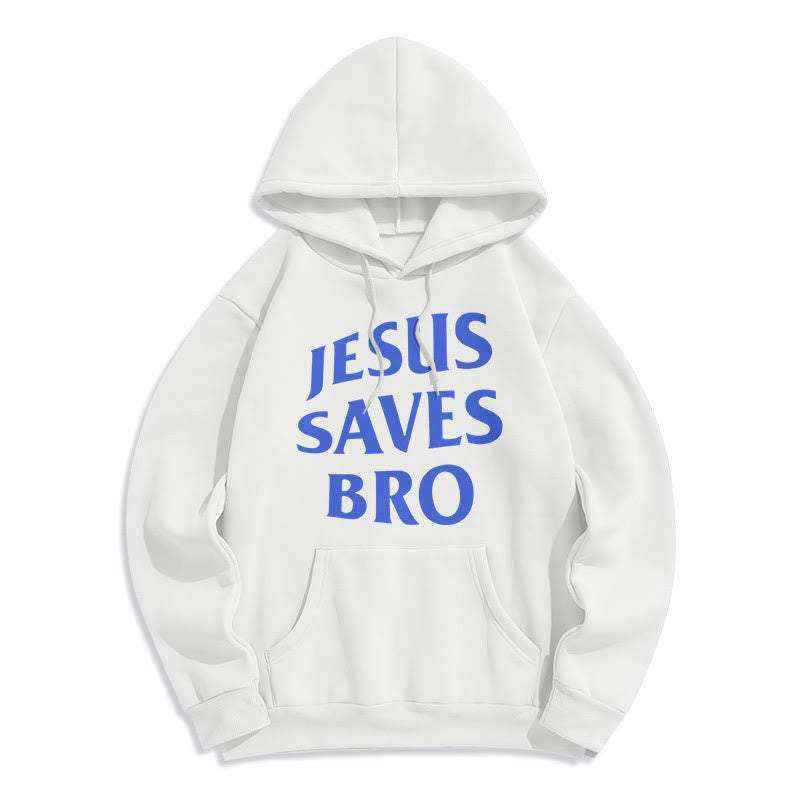 Christiandiscipleshop Quotation Style Jesus Saves Bro Proud Faith Fleece Lined Polyester Hoodie
