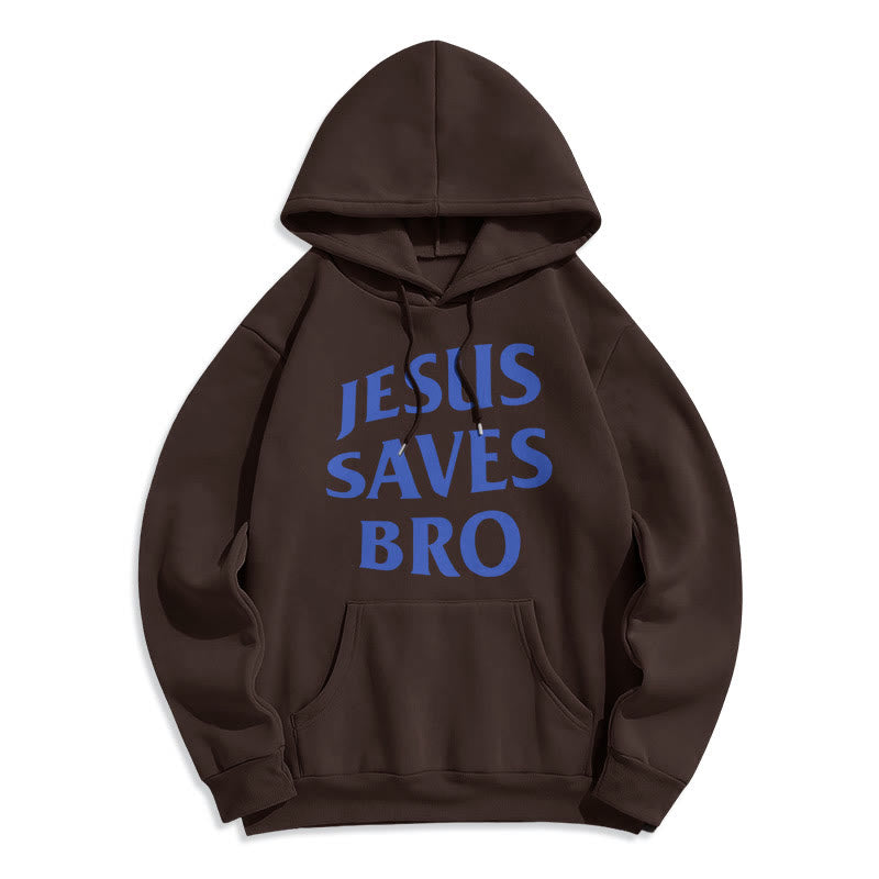 Christiandiscipleshop Quotation Style Jesus Saves Bro Proud Faith Fleece Lined Polyester Hoodie
