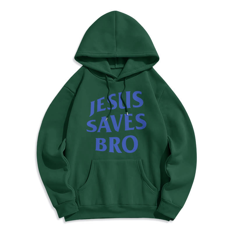 Christiandiscipleshop Quotation Style Jesus Saves Bro Proud Faith Fleece Lined Polyester Hoodie