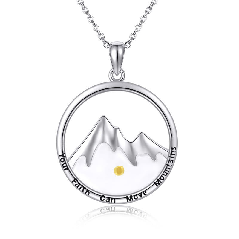 christiandiscipleshop Modern Style Mustard Seed Mountain Faith Pendant Necklace