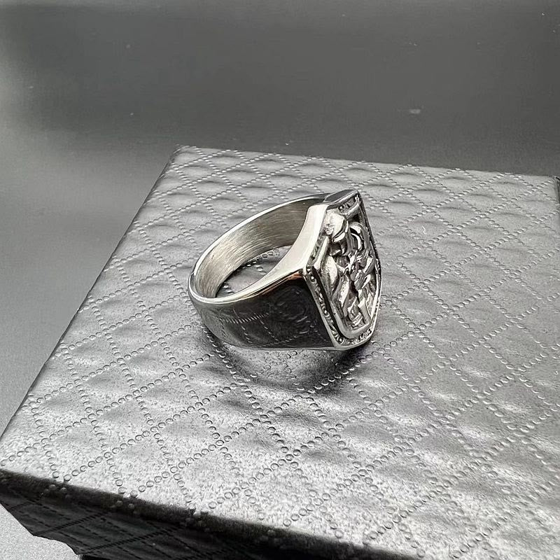 Christiandiscipleshop Classic Style Crusades Shield Sacred Protection Ring