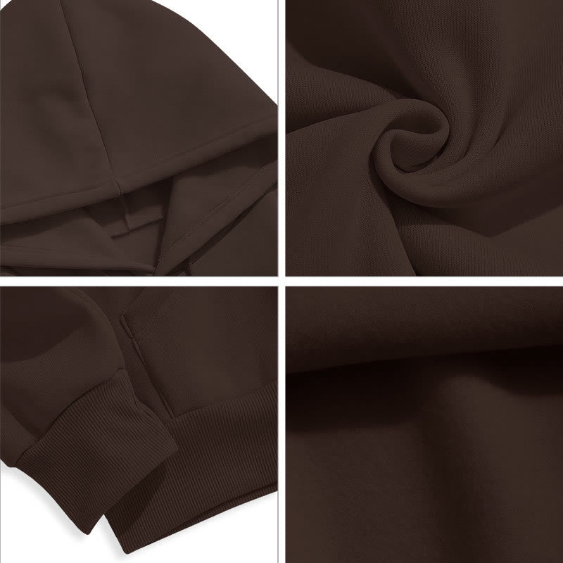 Christiandiscipleshop Zitat-Stil „Wie im Himmel so auf Erden“ Fleecegefütterter Polyester-Hoodie