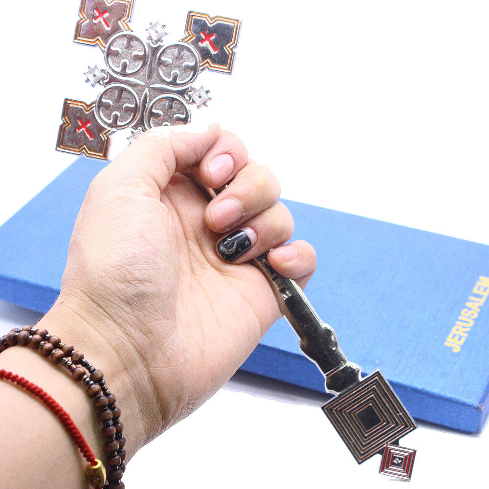 Christiandiscipleshop Classic Style Jerusalem Cross-Shaped Regal Blessing Hand Cross