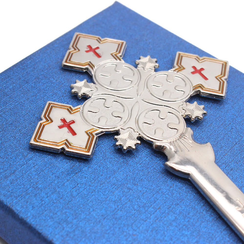 Christiandiscipleshop Classic Style Jerusalem Cross-Shaped Regal Blessing Hand Cross