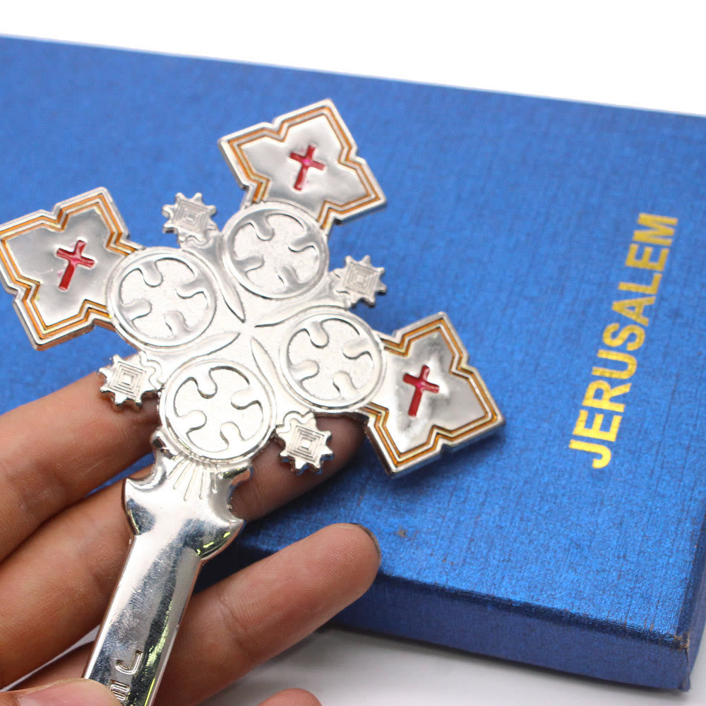 Christiandiscipleshop Classic Style Jerusalem Cross-Shaped Regal Blessing Hand Cross
