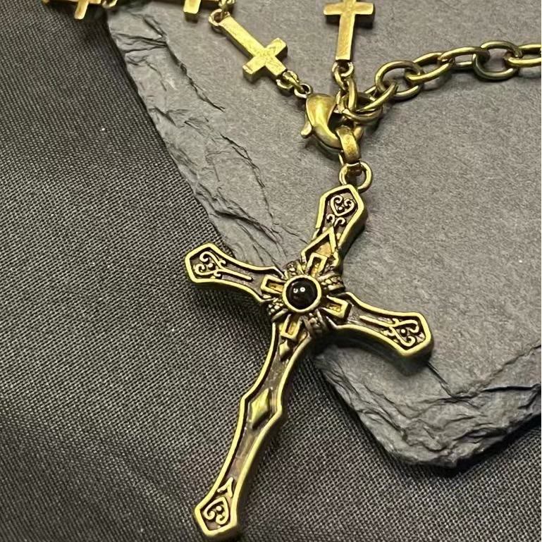 Christiandiscipleshop Modern Style Sacred Salvation Cross Pendant Necklace