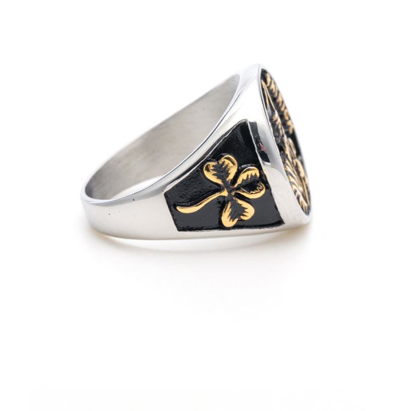 Christiandiscipleshop Classic Style Saint Patrick Stainless Steel Ring