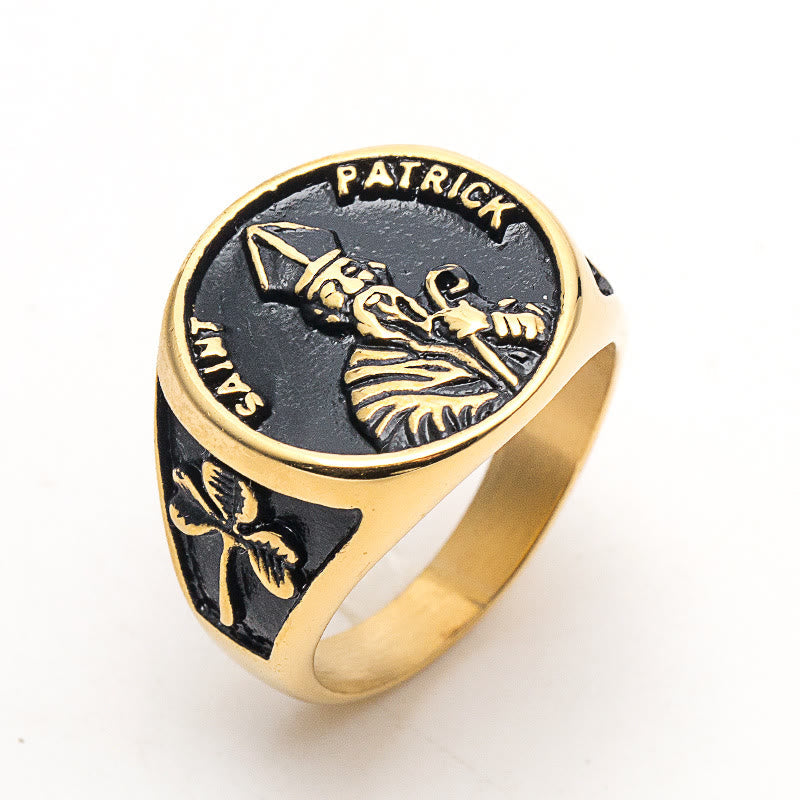 Christiandiscipleshop Classic Style Saint Patrick Stainless Steel Ring