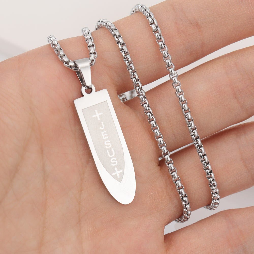 christiandiscipleshop Stainless Steel Cross Pendant