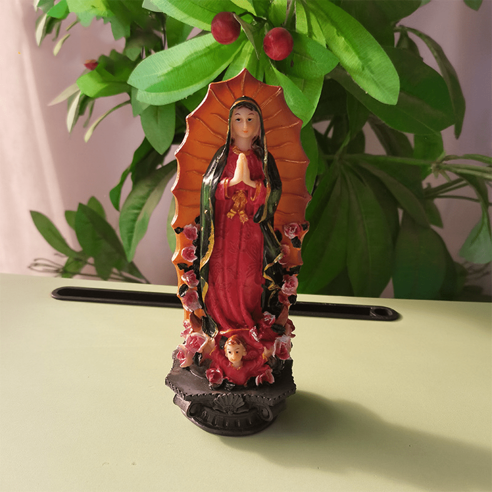 Christianartworkshop Classic Style Crafted Our Lady of Guadalupe Desktop Decorations Ornament