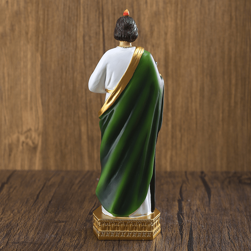 Christiandiscipleshop St. Jude Resin Statue Patron Saint of Hope and Miracles Desktop Decorations Ornament