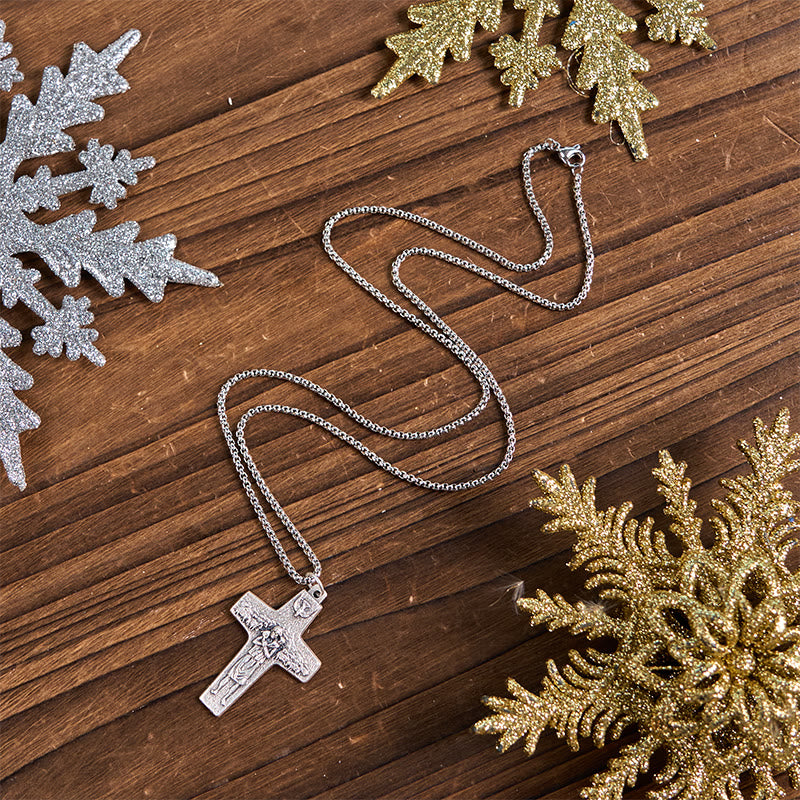 Christiandiscipleshop Retro Style Jesus and His Sheep The Good Shepherd Pendant Necklace