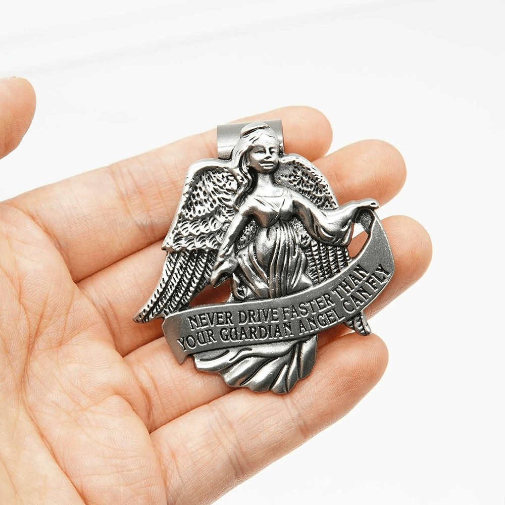 Christiandiscipleshop Guardian Angel Protect Your Journey Metal Visor Clips