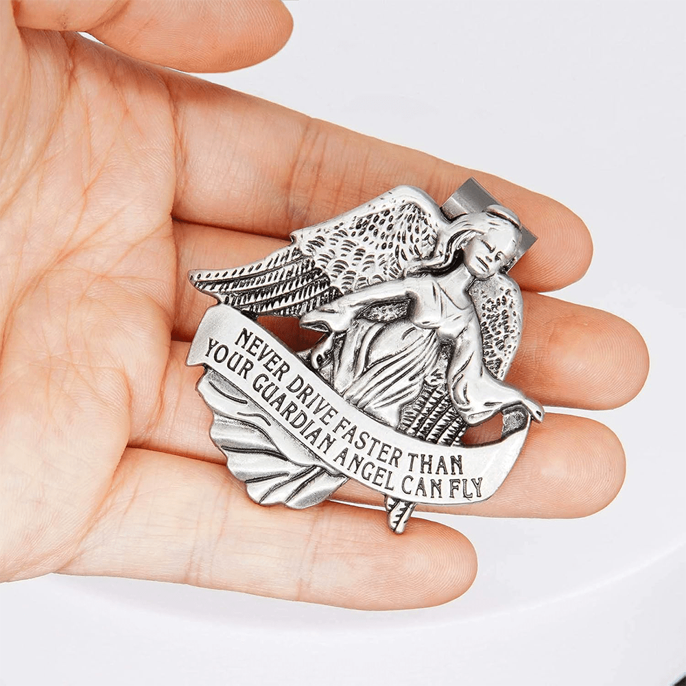 Christiandiscipleshop Guardian Angel Protect Your Journey Metal Visor Clips