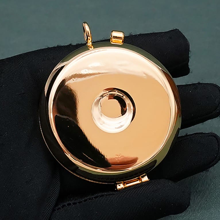 Christiandiscipleshop Gold-Plated Pyx with Fish and Anchor Design – Portable and Elegant Eucharistic Holder