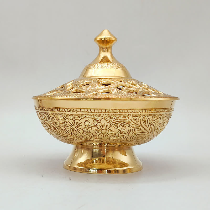 Christiandiscipleshop Elegant Golden Incense Burner: A Symbol of Reverence and Prayer