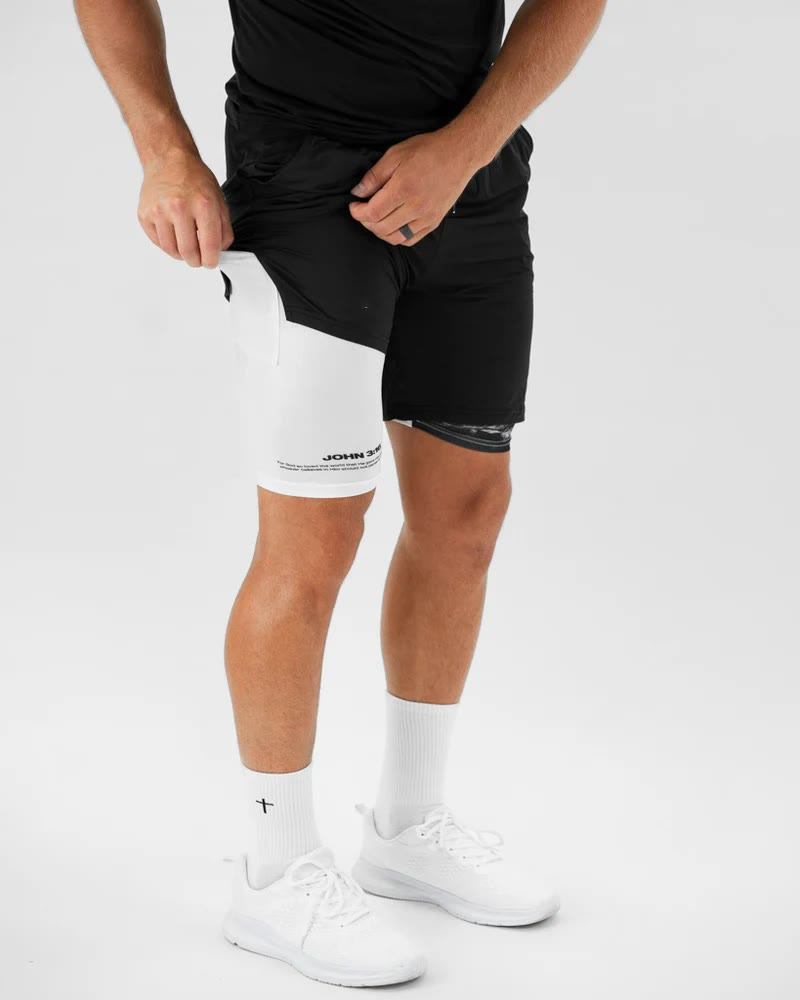christiandiscipleshop John 3:16 The Cross Performance Shorts