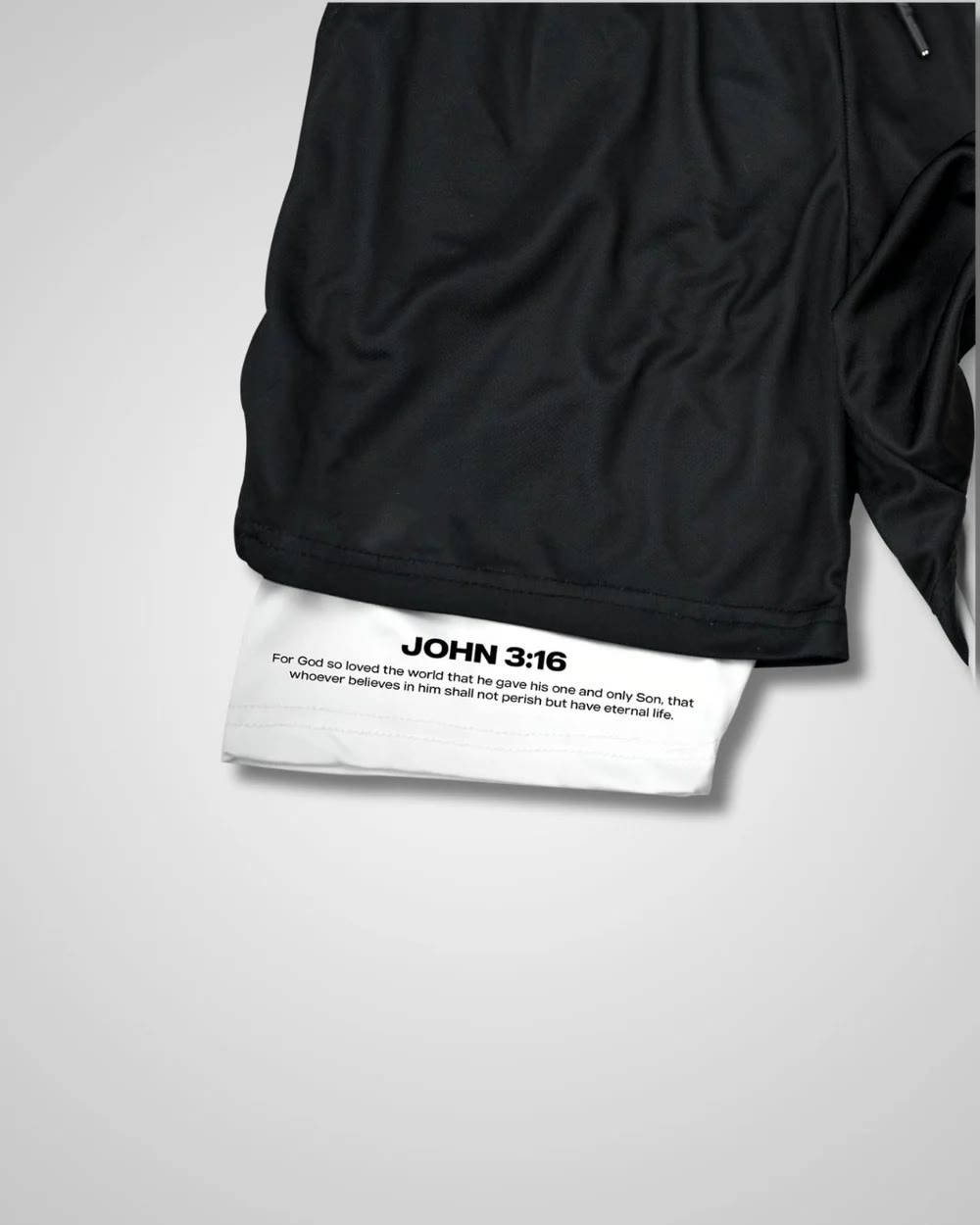 christiandiscipleshop John 3:16 The Cross Performance Shorts