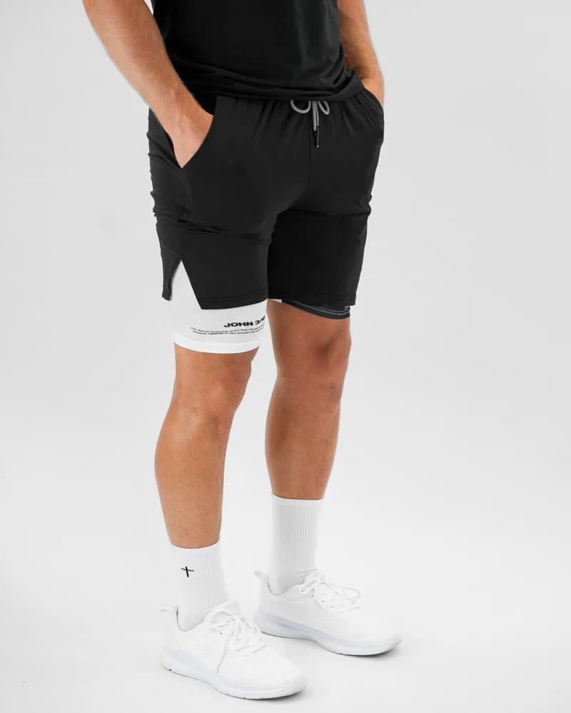 christiandiscipleshop John 3:16 The Cross Performance Shorts