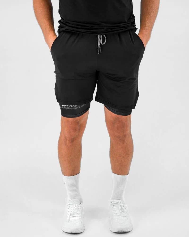 christiandiscipleshop John 3:16 Cross Performance Shorts