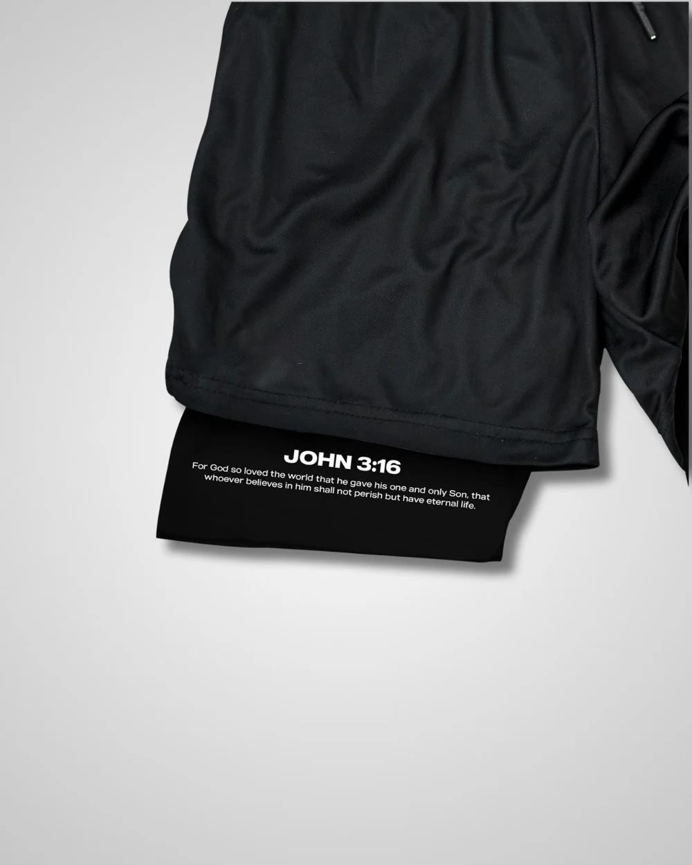 christiandiscipleshop John 3:16 Cross Performance Shorts