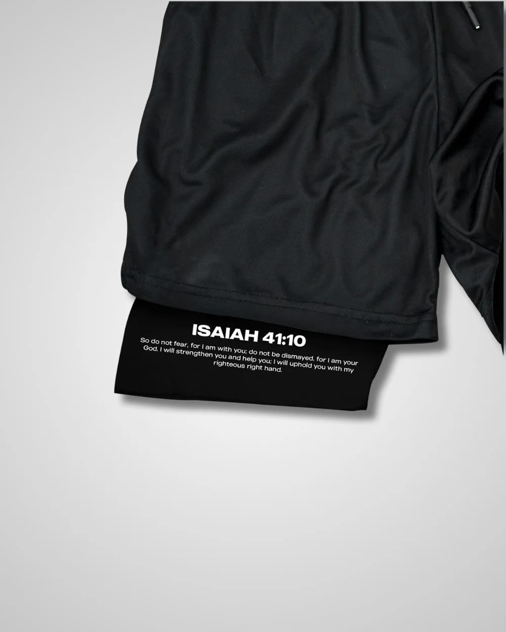 christiandiscipleshop Isaiah 41:10 Angel & Devil Performance Shorts