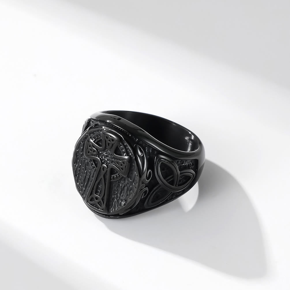 Christiandiscipleshop Eternal Faith Celtic Cross Ring - A Symbol of Timeless Devotion