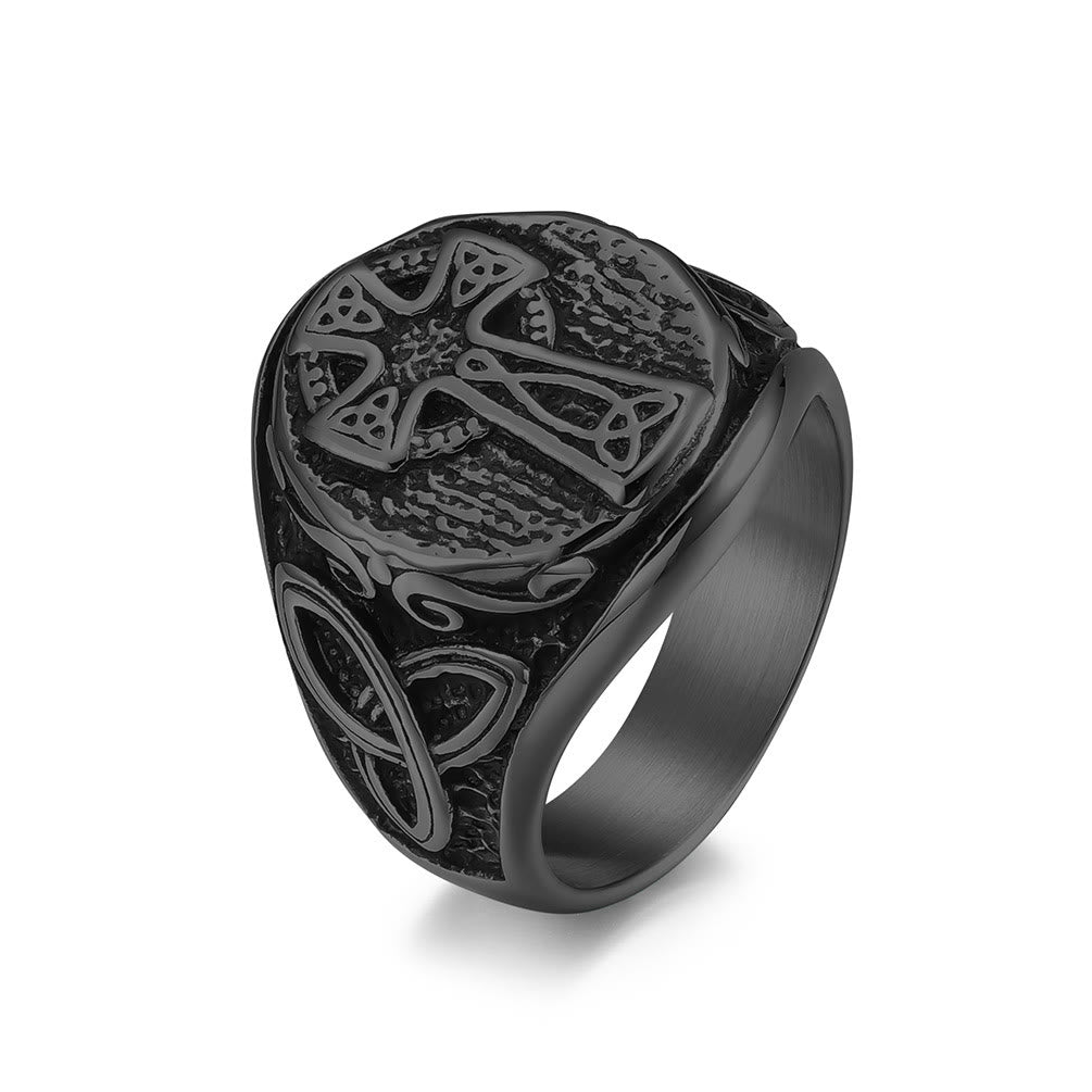 Christiandiscipleshop Eternal Faith Celtic Cross Ring - A Symbol of Timeless Devotion