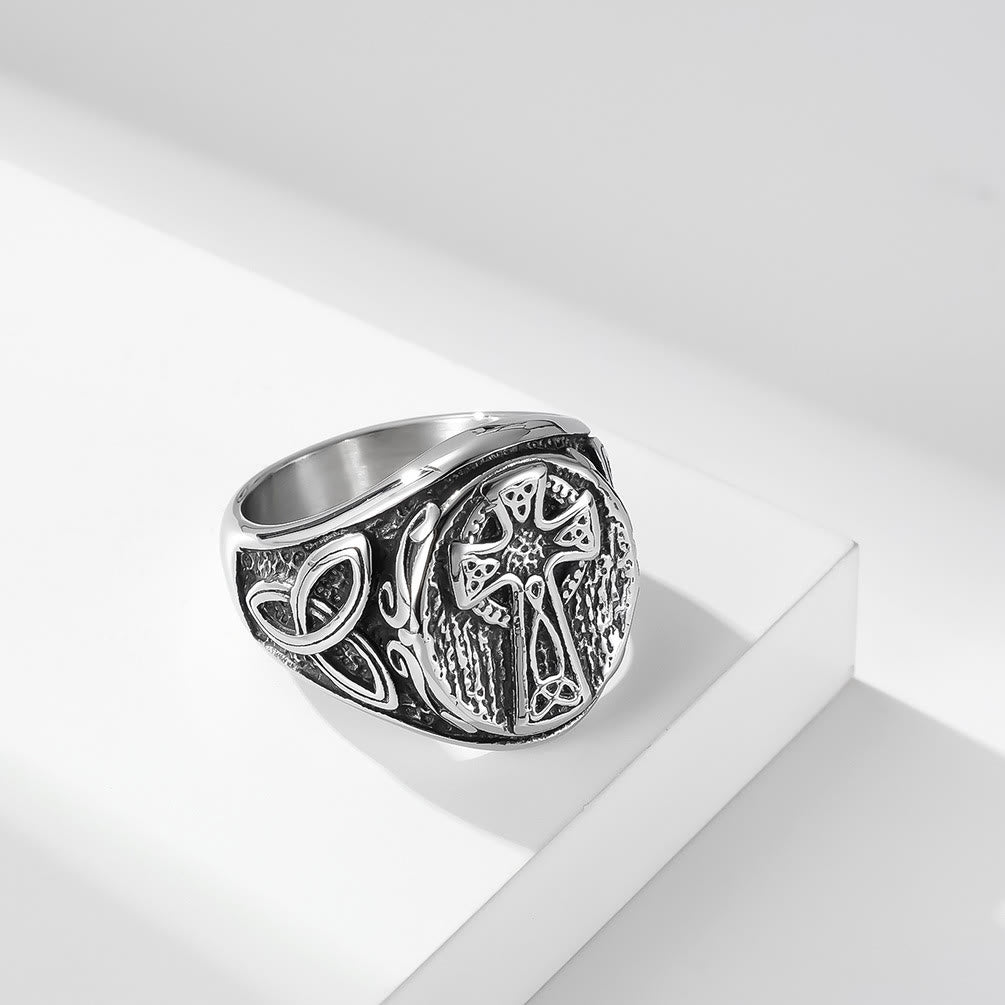 Christiandiscipleshop Eternal Faith Celtic Cross Ring - A Symbol of Timeless Devotion