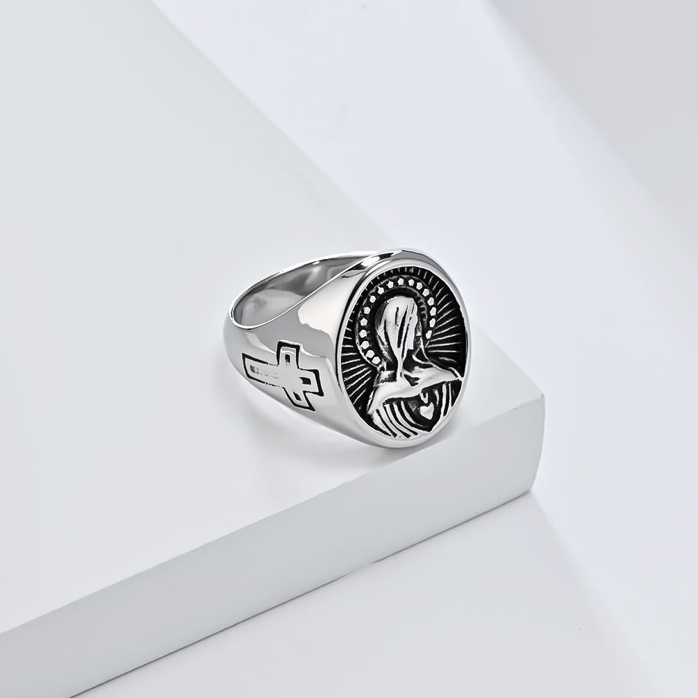 Christiandiscipleshop Divine Grace Blessed Virgin Mary Ring - A Tribute to Holy Love