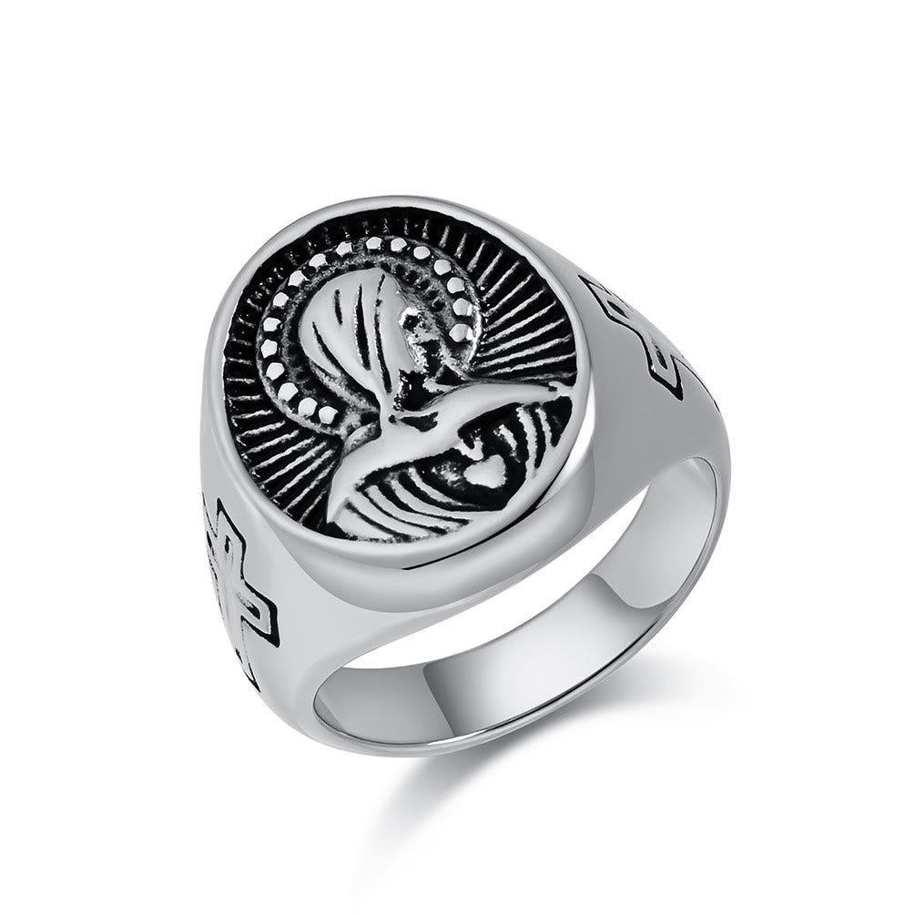 Christiandiscipleshop Divine Grace Blessed Virgin Mary Ring - A Tribute to Holy Love