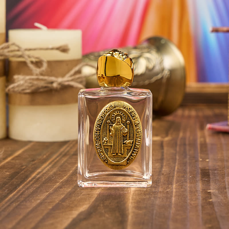 Christiandiscipleshop Exclusive Crafted St. Benedict Holy Water Bottle - A Vessel of Blessing and Protection