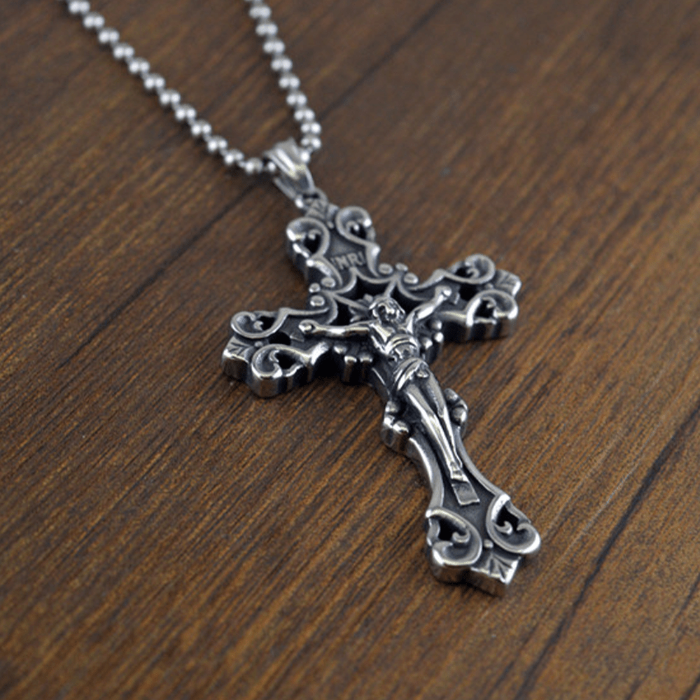 Christiandiscipleshop Ornate Crucifix Necklace - A Profound Symbol of Devotion Timeless Faith