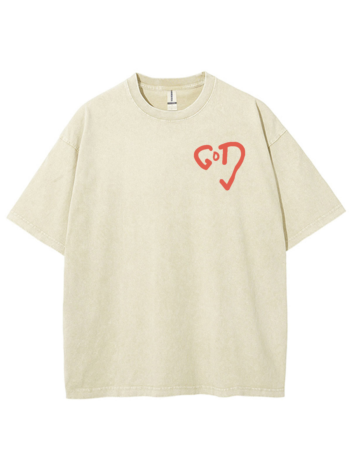 Christiandiscipleshop God Heart Unisex Washed T-shirt