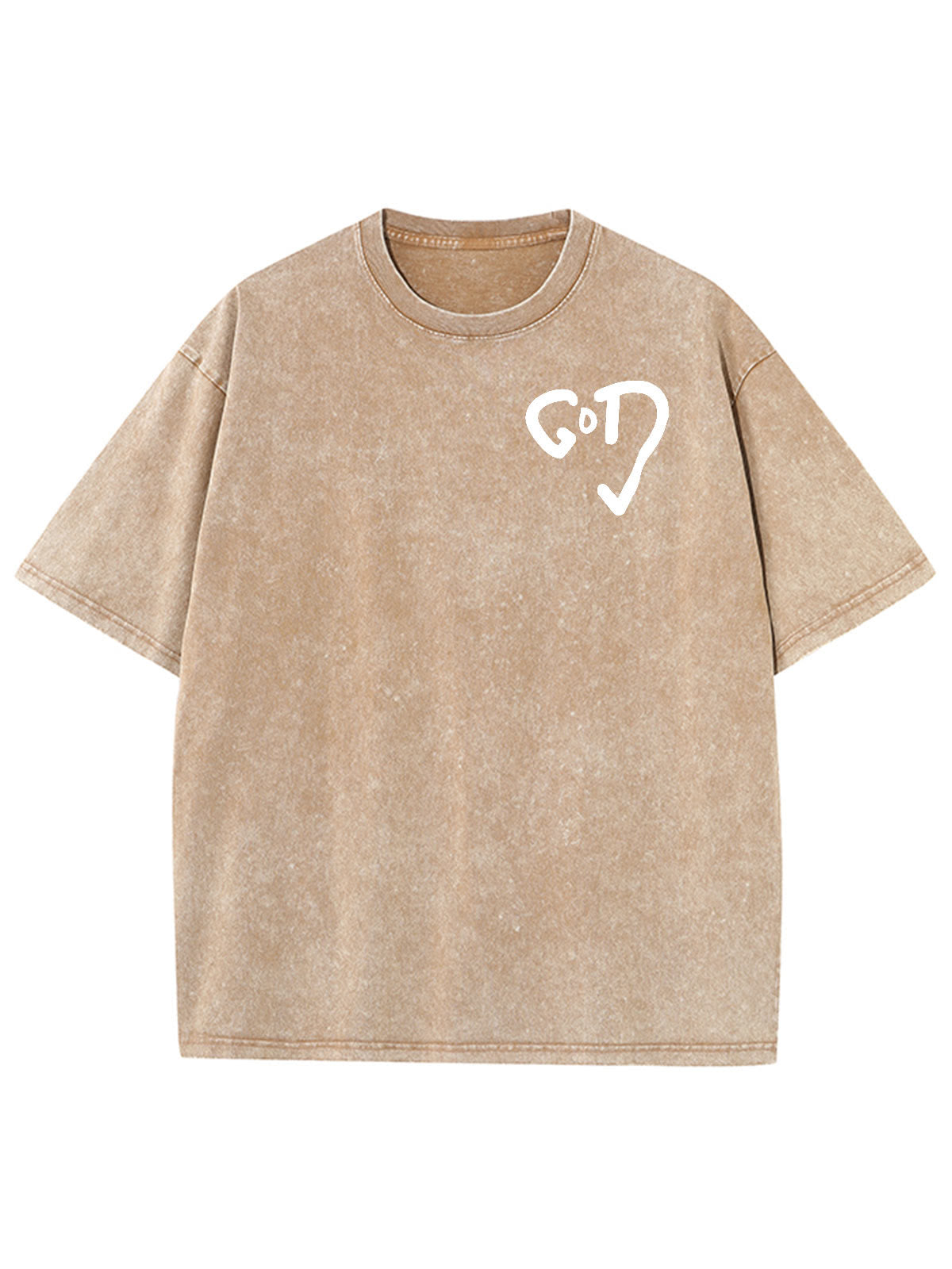 Christiandiscipleshop God Heart Unisex Washed T-shirt
