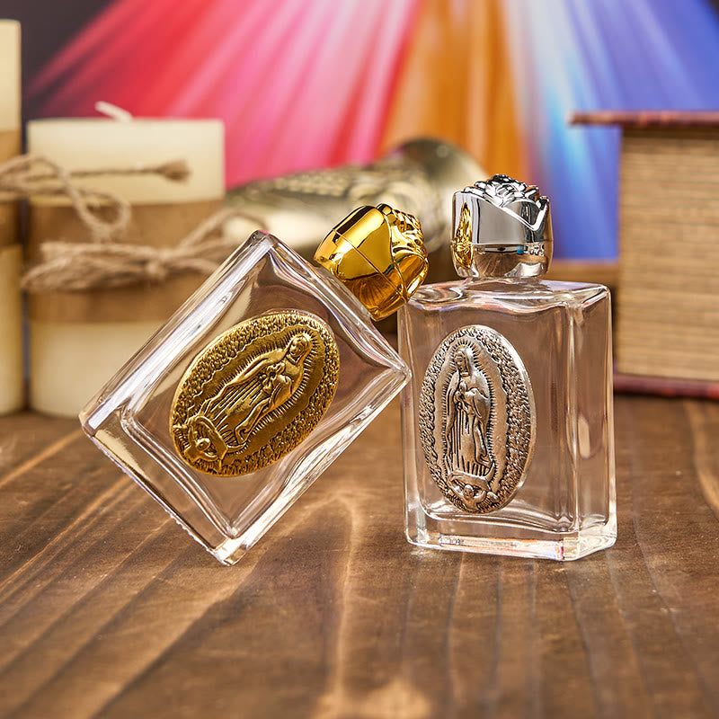 Christiandiscipleshop Exclusive Crafted Our Lady of Guadalupe Holy Water Bottle - A Vessel of Blessing and Protection