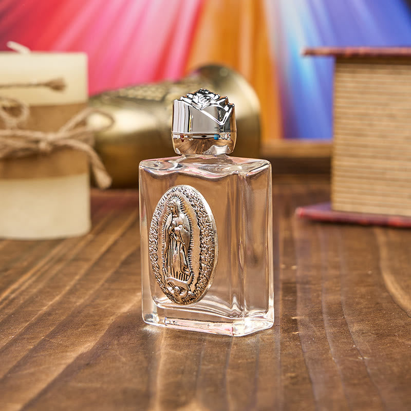 Christiandiscipleshop Exclusive Crafted Our Lady of Guadalupe Holy Water Bottle - A Vessel of Blessing and Protection