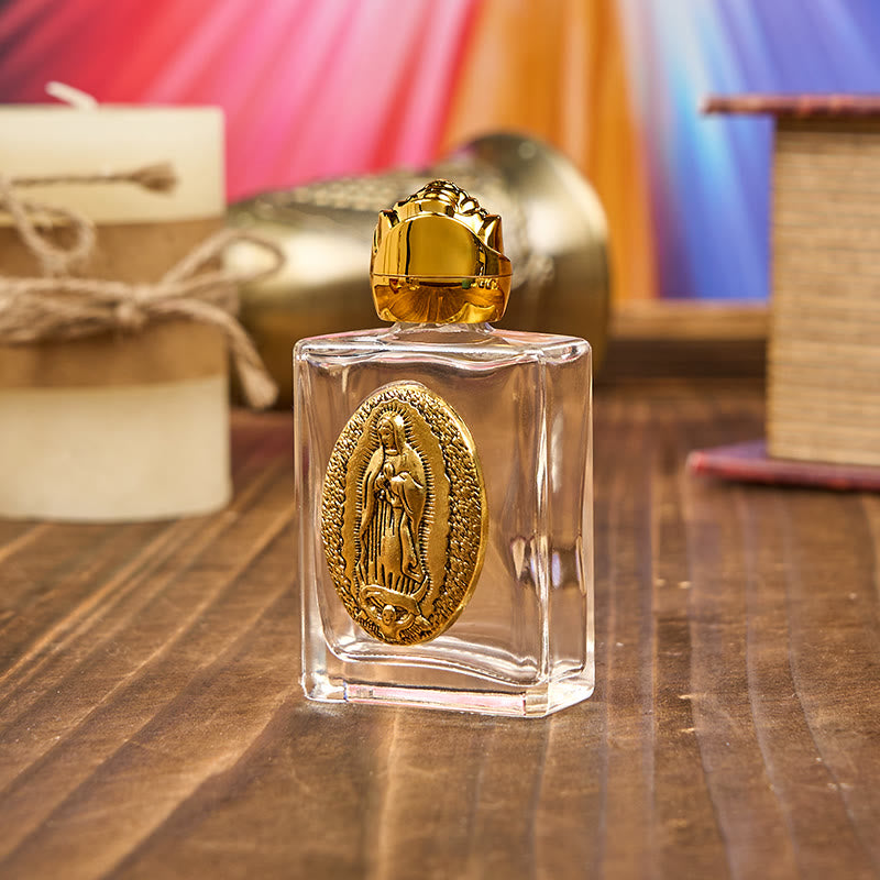 Christiandiscipleshop Exclusive Crafted Our Lady of Guadalupe Holy Water Bottle - A Vessel of Blessing and Protection