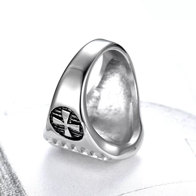 christiandiscipleshop Templar Shield Cross Ring - A Sacred Emblem of Valor and Faith