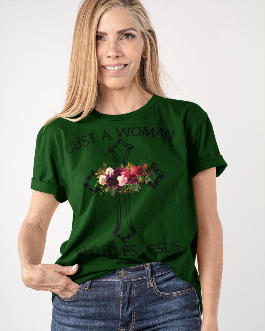 christiandiscipleshop Just A Woman Who Loves Jesus Classic T-shirt