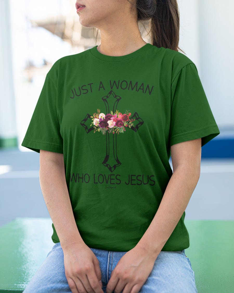 christiandiscipleshop Just A Woman Who Loves Jesus Classic T-shirt