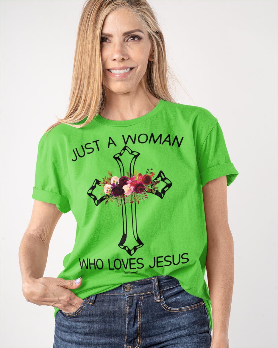 christiandiscipleshop Just A Woman Who Loves Jesus Classic T-shirt