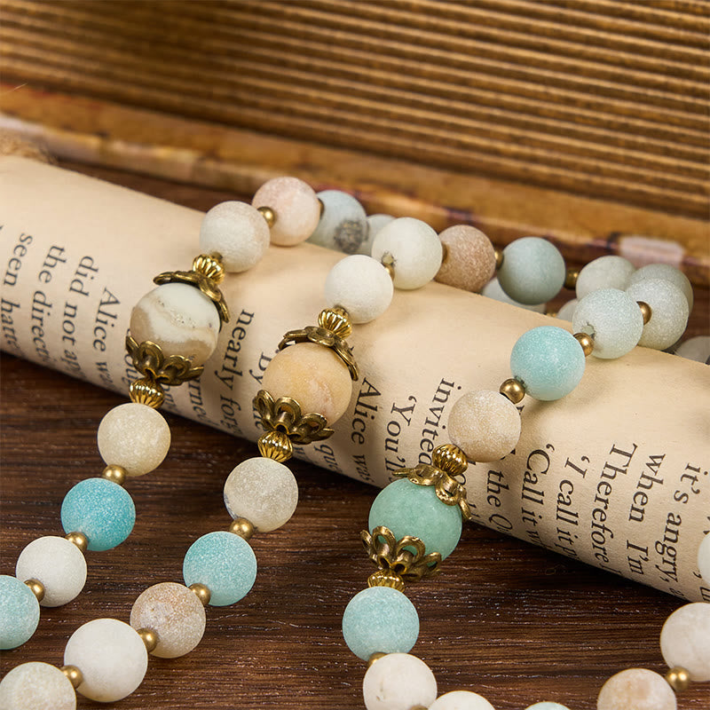 christiandiscipleshop Handmade 8mm Matte Amazonite Rosary - A Timeless Piece of Devotion